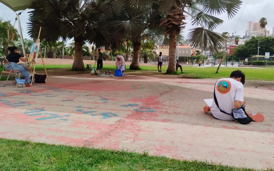 “El Certamen de Pintura Rápida Artalcaravaneras, protagonista en Televisión Canaria”